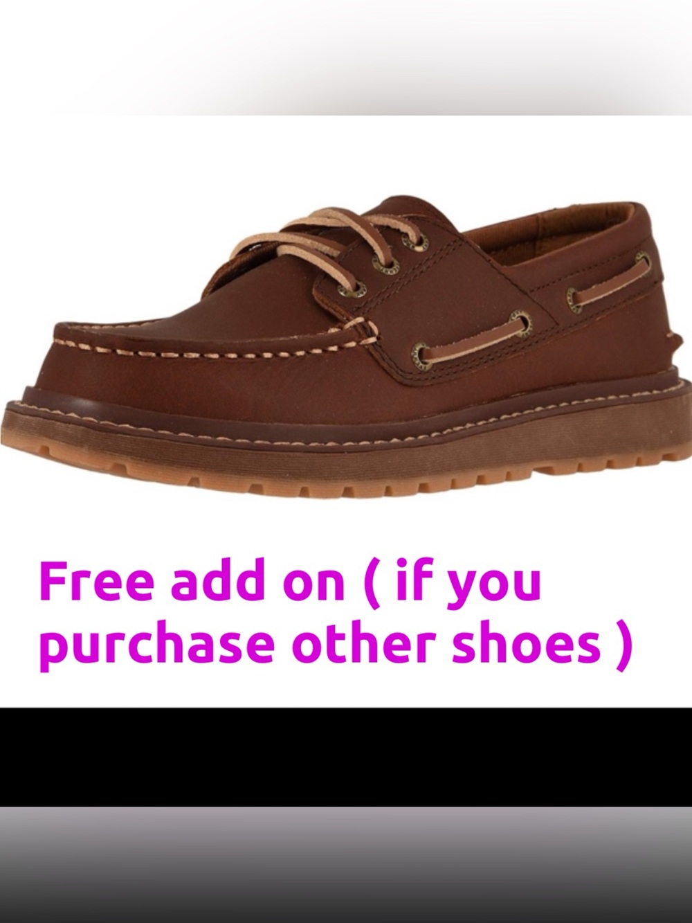FREE Add on( if you purchase other shoes) Sperry Genuine Leather/ Suede sneaker